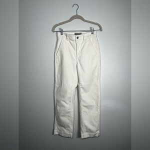 Everlane white corduroy off white pants size 00